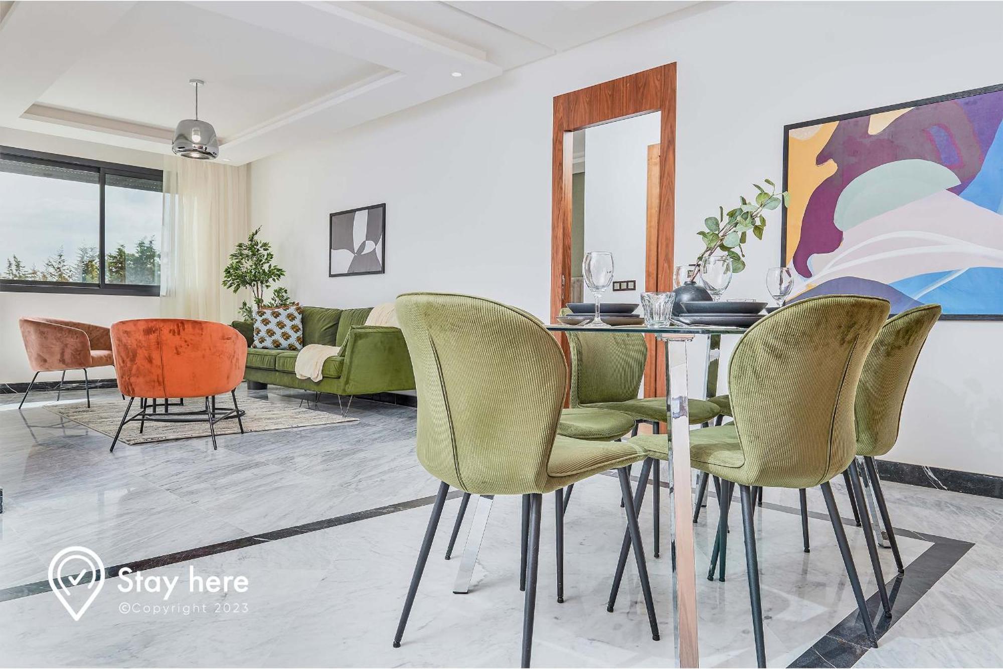 Stayhere Rabat - Hay Riad - Sophisticated Residence Bagian luar foto
